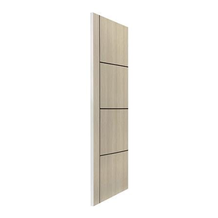 ประตูภายใน UPVC ไม่เจาะลูกบิด NAPA UA24B 80x200 ซม. สีน้ำตาลเข้มลายไม้_1