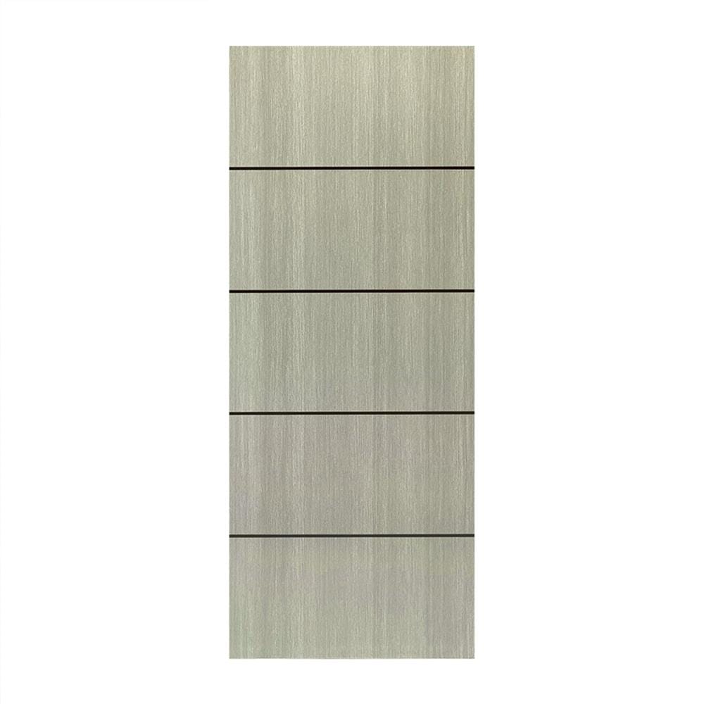ประตูภายใน UPVC ไม่เจาะลูกบิด NAPA UA5B 90x200 ซม. สีเทาลายไม้