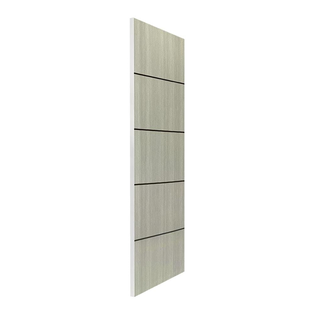 ประตูภายใน UPVC ไม่เจาะลูกบิด NAPA UA5B 90x200 ซม. สีเทาลายไม้