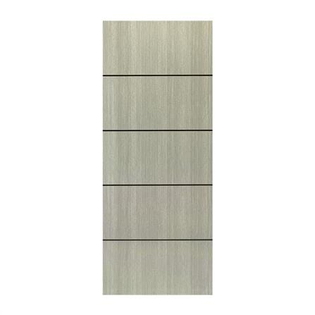ประตูภายใน UPVC ไม่เจาะลูกบิด NAPA UA5B 90x200 ซม. สีเทาลายไม้