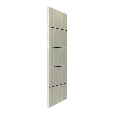 ประตูภายใน UPVC ไม่เจาะลูกบิด NAPA UA5B 90x200 ซม. สีเทาลายไม้_1