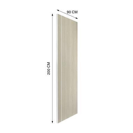 ประตูภายใน UPVC ไม่เจาะลูกบิด NAPA UA2 90x200 ซม. สีน้ำตาลเข้มลายไม้_4