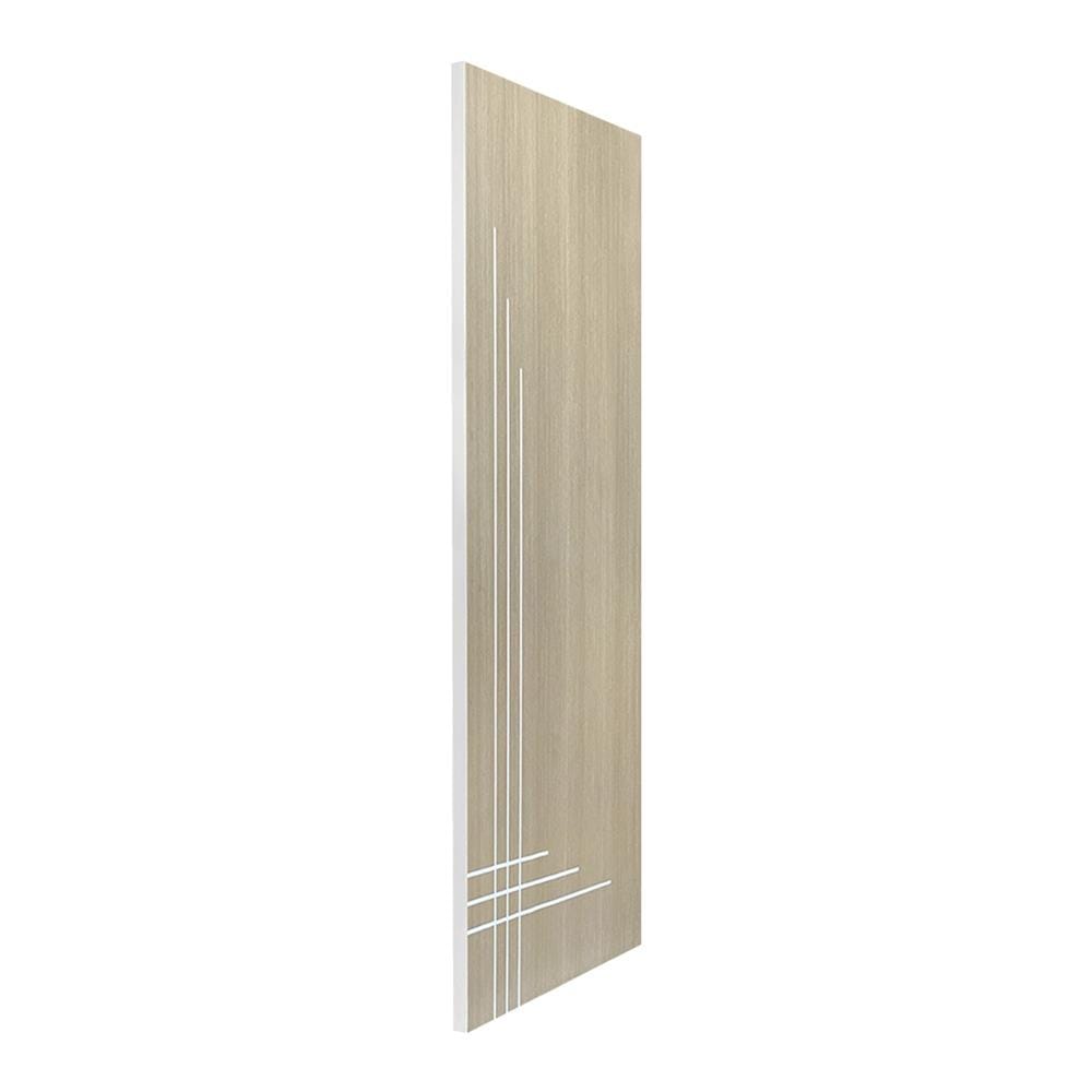 ประตูภายใน UPVC ไม่เจาะลูกบิด NAPA UA12 90x200 ซม. สีน้ำตาลเข้มลายไม้