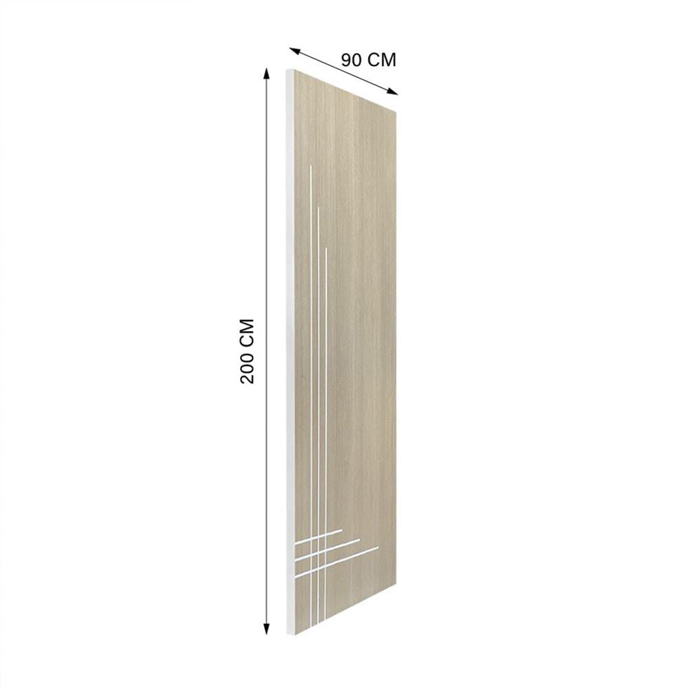 ประตูภายใน UPVC ไม่เจาะลูกบิด NAPA UA12 90x200 ซม. สีน้ำตาลเข้มลายไม้