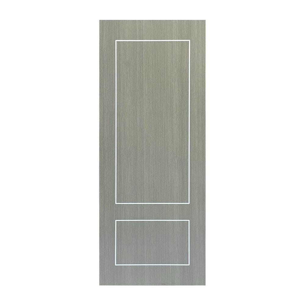 ประตูภายใน UPVC ไม่เจาะลูกบิด NAPA UA13 80x200 ซม. สีเทาลายไม้