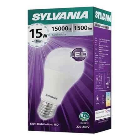 หลอด LED SYLVANIA A60 BASIC PLUS 15 วัตต์ COOL WHITE E27_2