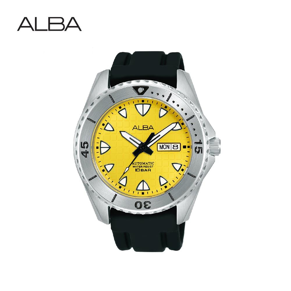 นาฬิกาข้อมือผู้ชาย ALBA รุ่น SPORTIVE AL4587X ขนาด 44.5 มม. สีเหลือง