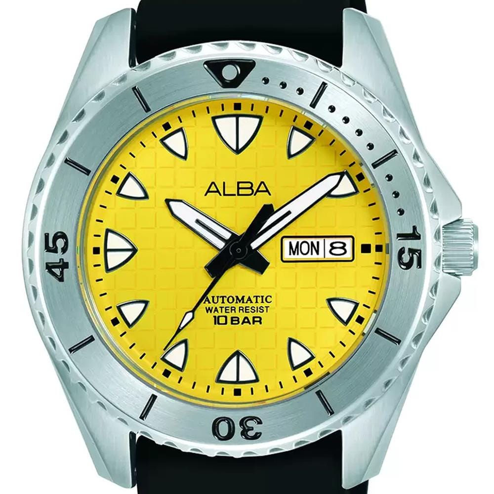 นาฬิกาข้อมือผู้ชาย ALBA รุ่น SPORTIVE AL4587X ขนาด 44.5 มม. สีเหลือง
