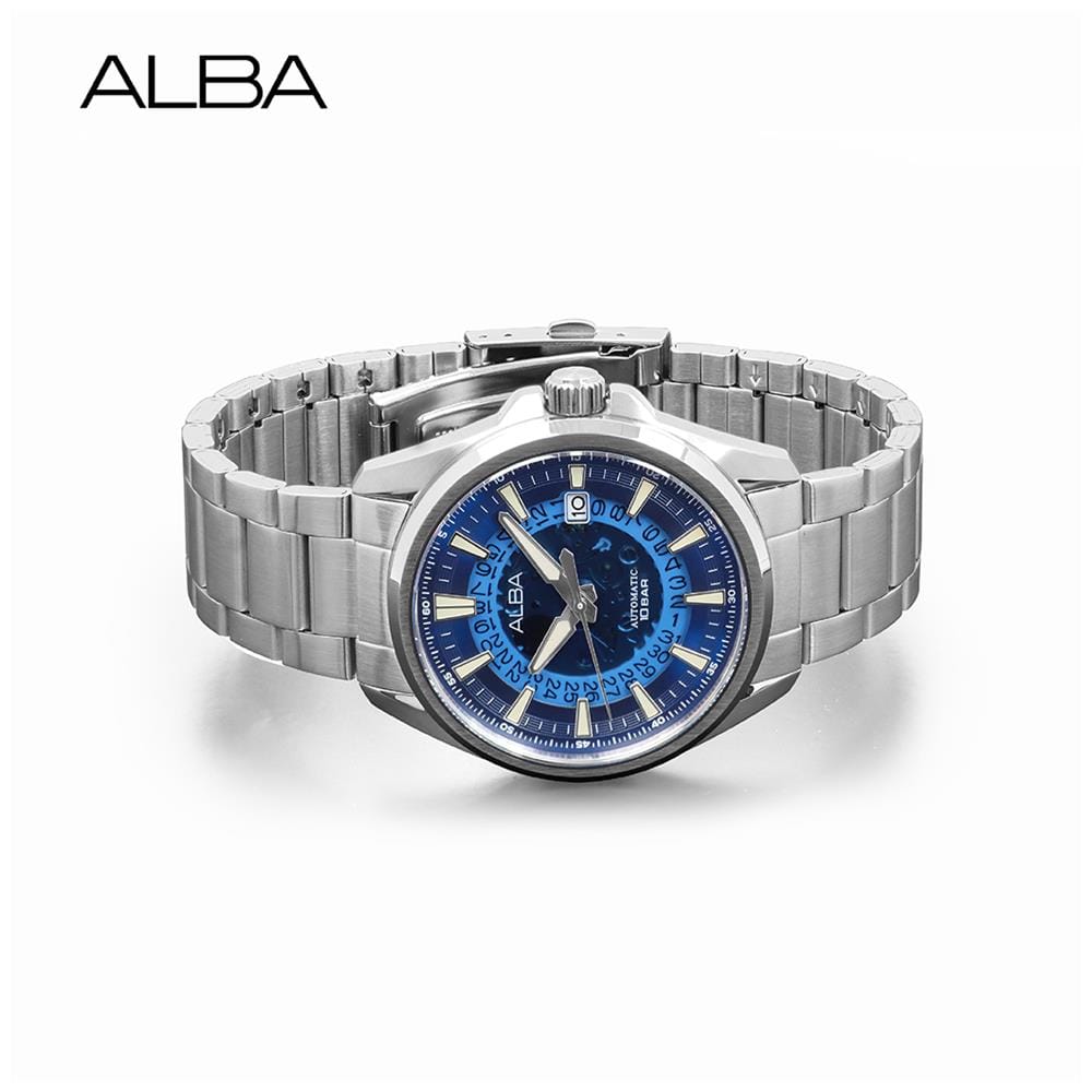 นาฬิกาข้อมือผู้ชาย ALBA รุ่น SPORTIVE AU4029X ขนาด 43 มม. สีฟ้า