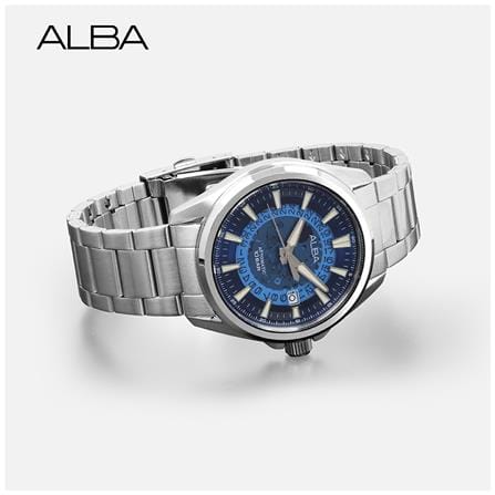 นาฬิกาข้อมือผู้ชาย ALBA รุ่น SPORTIVE AU4029X ขนาด 43 มม. สีฟ้า_4