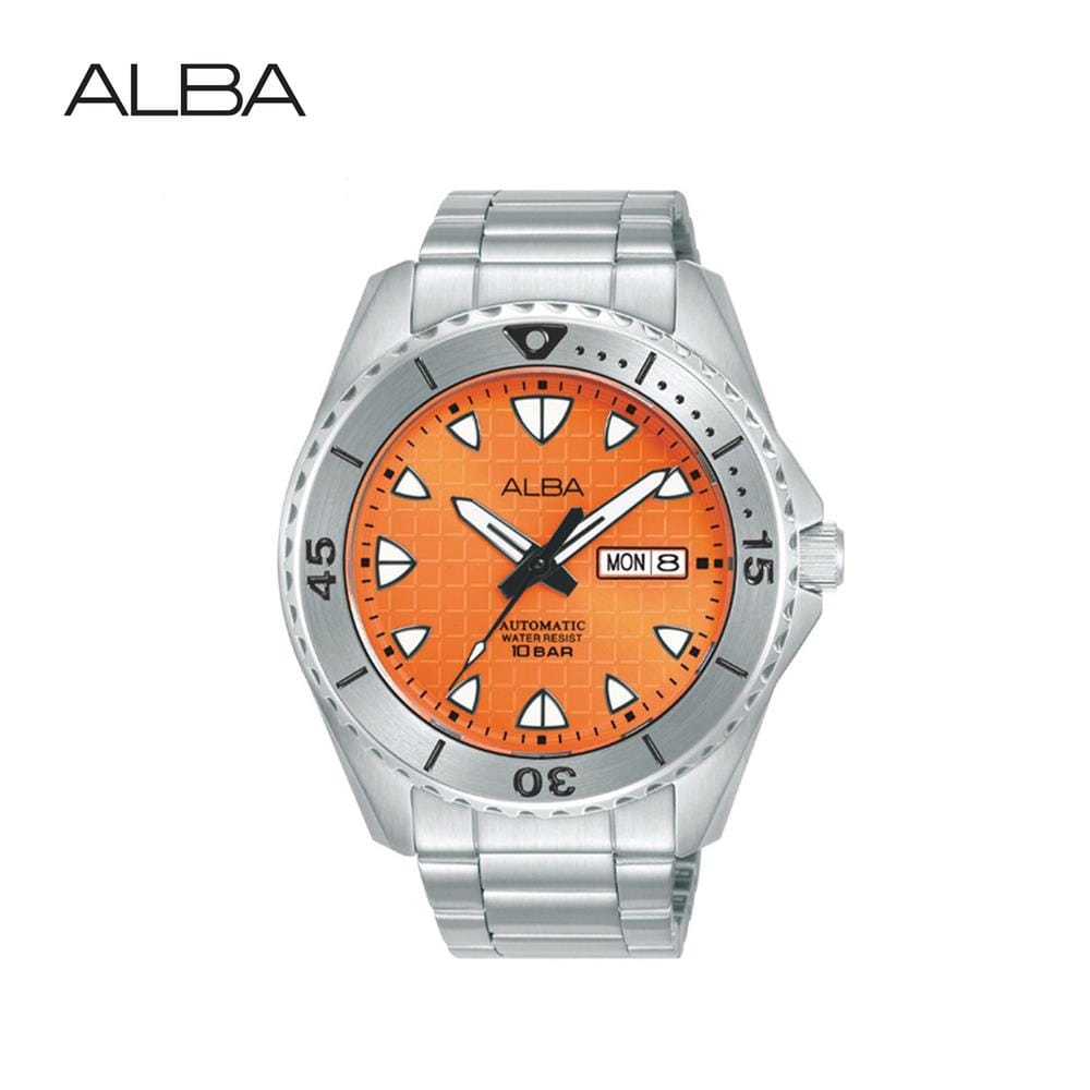นาฬิกาข้อมือผู้ชาย ALBA รุ่น SPORTIVE AL4581X ขนาด 44.5 มม. สีส้ม