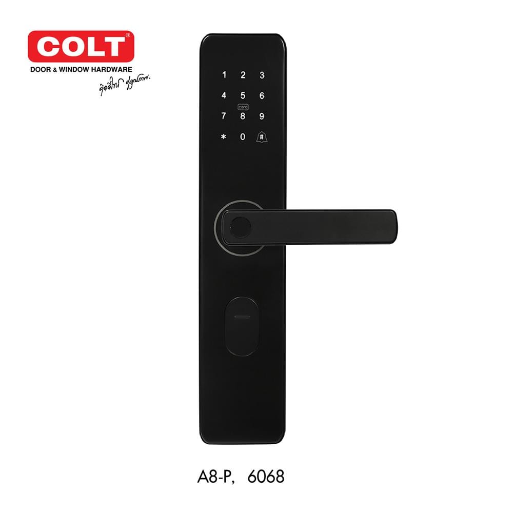 กลอนดิจิตอล COLT A8-P 6068 สีดำ