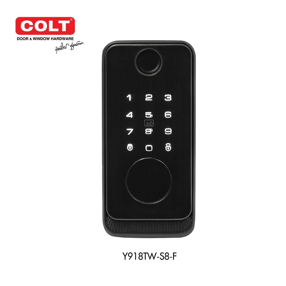 กลอนดิจิตอล COLT Y918TW-S8-F สีดำ
