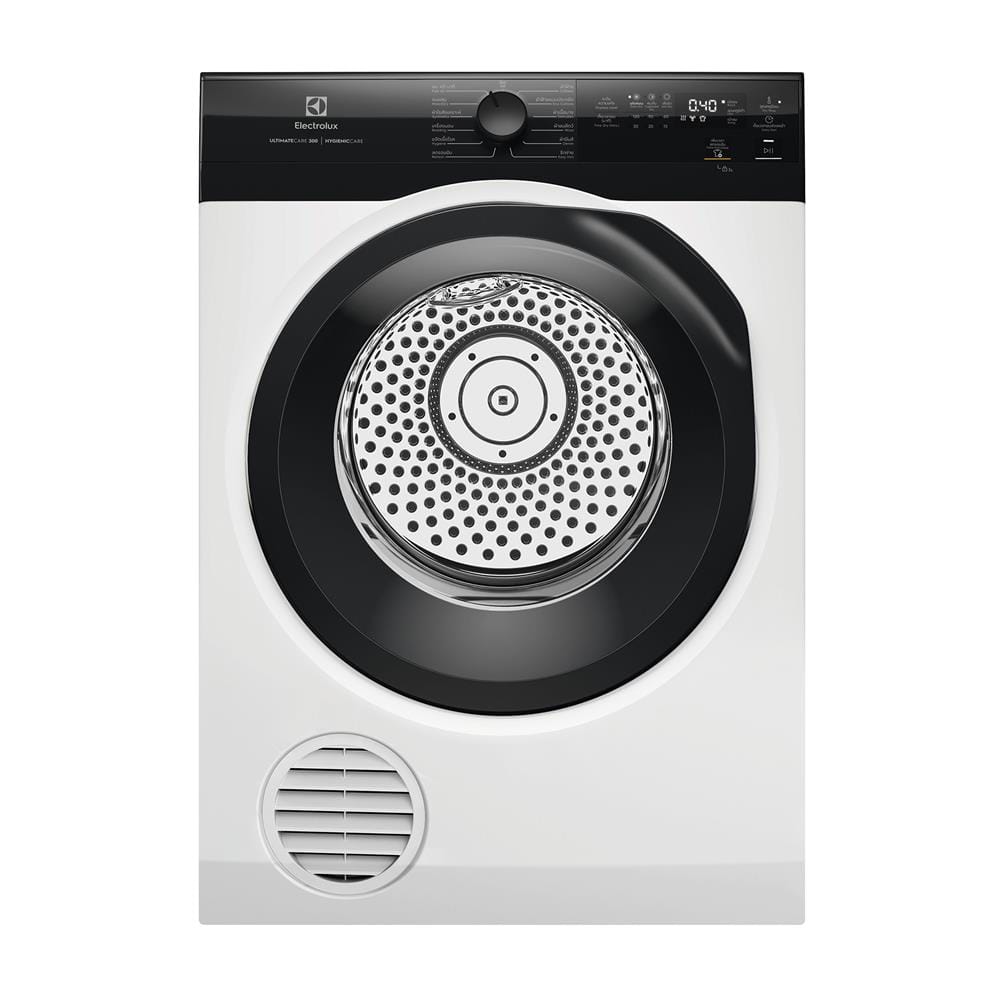 เครื่องอบผ้าฝาหน้าพร้อมขาตั้ง ELECTROLUX EDV804H3EC 8 กก. VENTING สีขาว