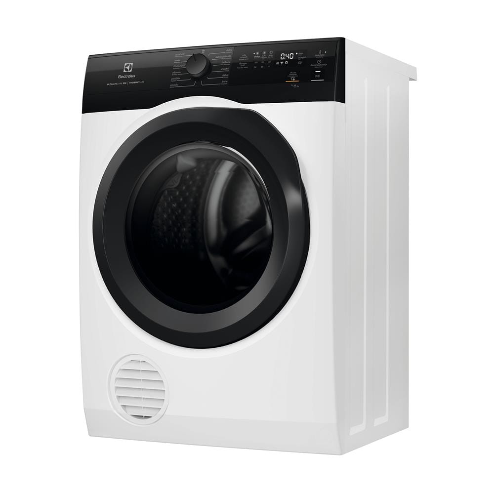 เครื่องอบผ้าฝาหน้าพร้อมขาตั้ง ELECTROLUX EDV804H3EC 8 กก. VENTING สีขาว