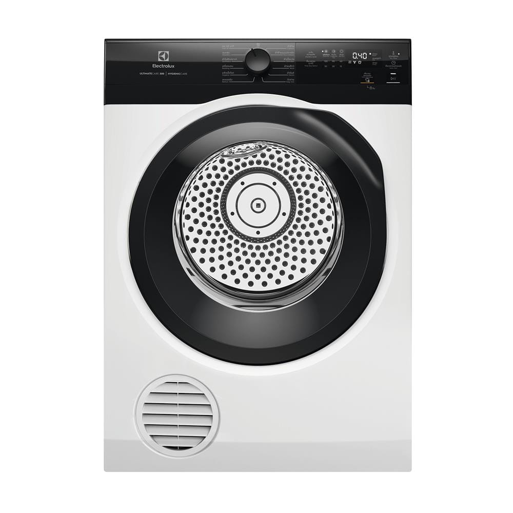 เครื่องอบผ้าฝาหน้าพร้อมขาตั้ง ELECTROLUX EDV804H3EC 8 กก. VENTING สีขาว