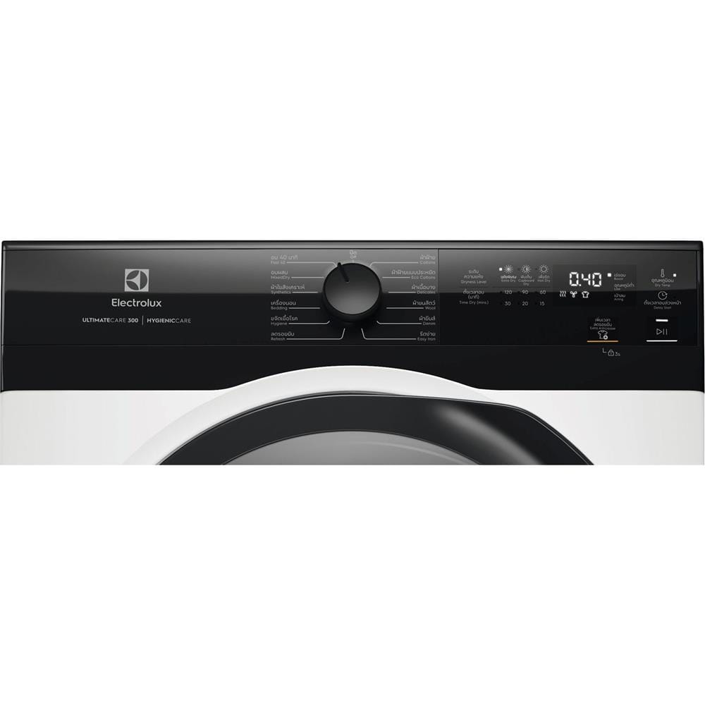 เครื่องอบผ้าฝาหน้าพร้อมขาตั้ง ELECTROLUX EDV804H3EC 8 กก. VENTING สีขาว
