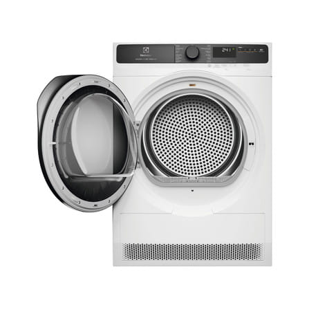 เครื่องอบผ้าฝาหน้าพร้อมขาตั้ง ELECTROLUX EDH803J5WCR 8 กก. HEATPUMP สีขาว_1
