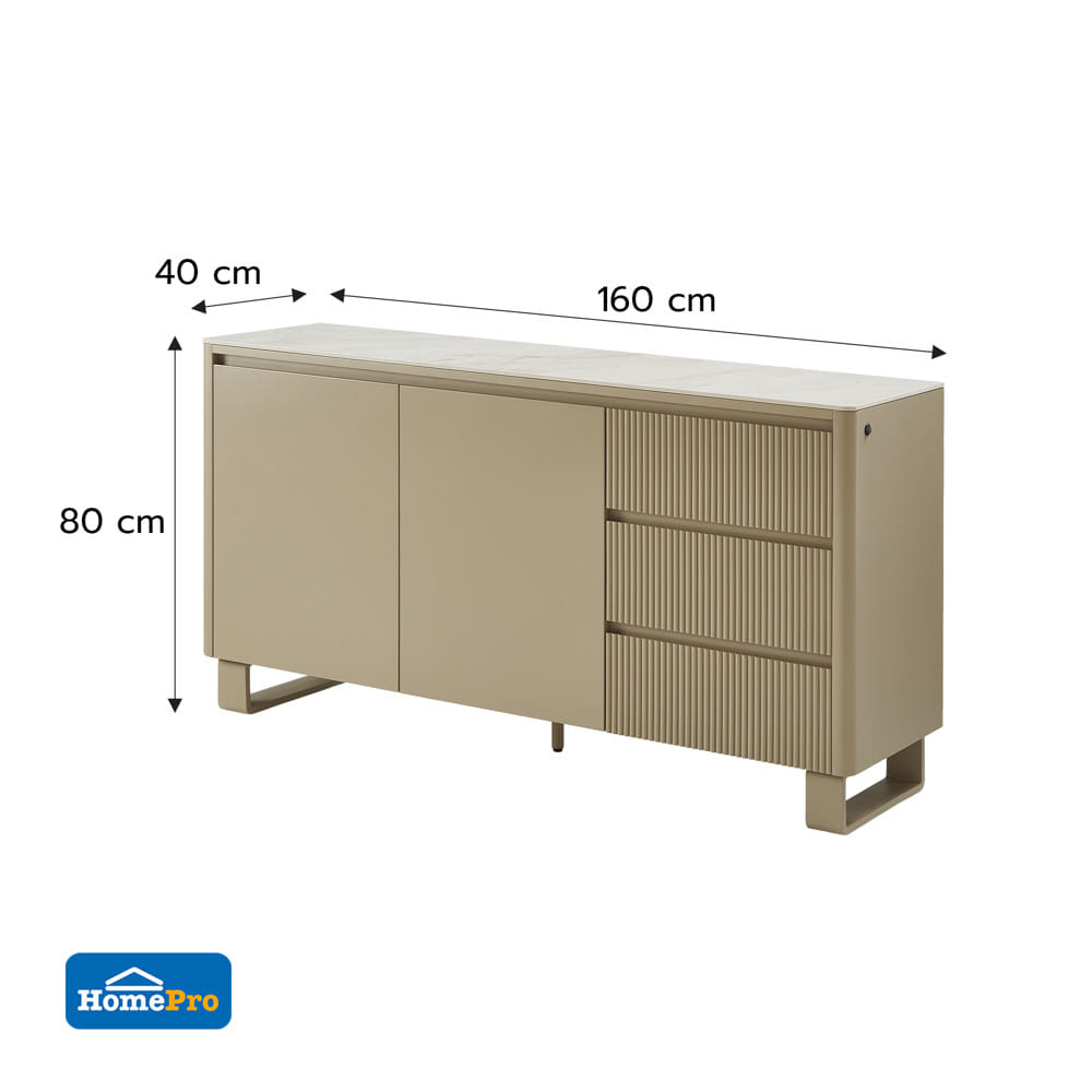 ตู้เตี้ยบานผสม  BENETTA SANDORA 160 ซม. สี TAUPE