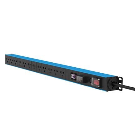 รางปลั๊กไฟตู้ RACK 12 ช่อง 1 สวิตซ์ GLINK GPDU-14B 3 ม. สีฟ้า/ดำ_2