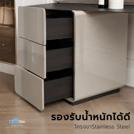 โต๊ะเครื่องแป้ง BENETTA SIENA 120 ซม. สีเทา/ดำ_8
