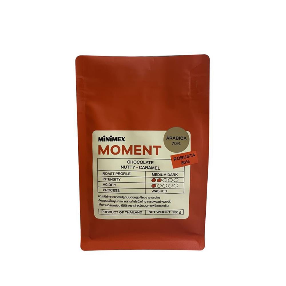เมล็ดกาแฟคั่ว MINIMEX MOMENT 250 กรัม