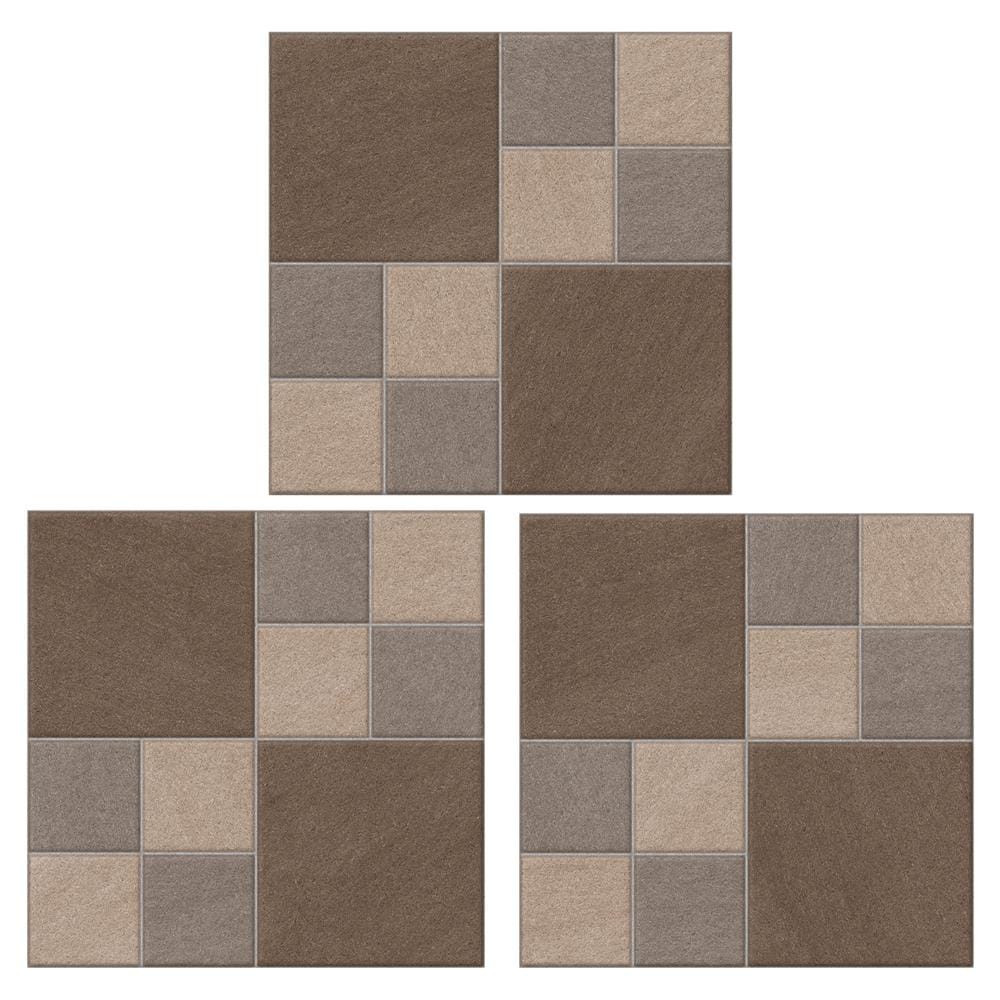 กระเบื้องพื้น 16x16 นิ้ว SOSUCO เนเจอร์ คิวบ์ น้ำตาล A 0.96 ตร.ม