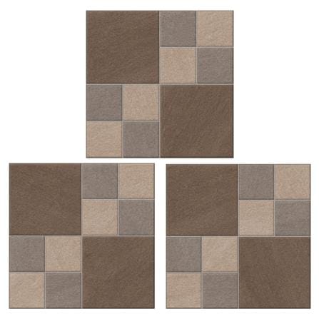 กระเบื้องพื้น 16x16 นิ้ว SOSUCO เนเจอร์ คิวบ์ น้ำตาล A 0.96 ตร.ม_1