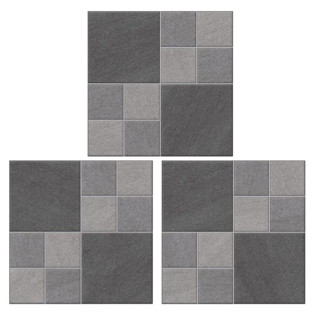 กระเบื้องพื้น 16x16 นิ้ว SOSUCO เนเจอร์ คิวบ์ เทา A 0.96 ตร.ม