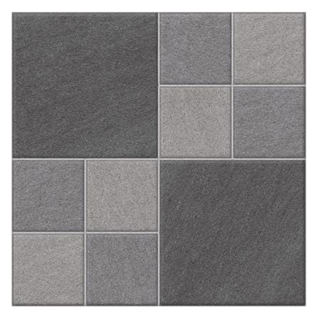 กระเบื้องพื้น 16x16 นิ้ว SOSUCO เนเจอร์ คิวบ์ เทา A 0.96 ตร.ม_0