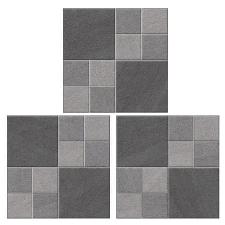 กระเบื้องพื้น 16x16 นิ้ว SOSUCO เนเจอร์ คิวบ์ เทา A 0.96 ตร.ม_1