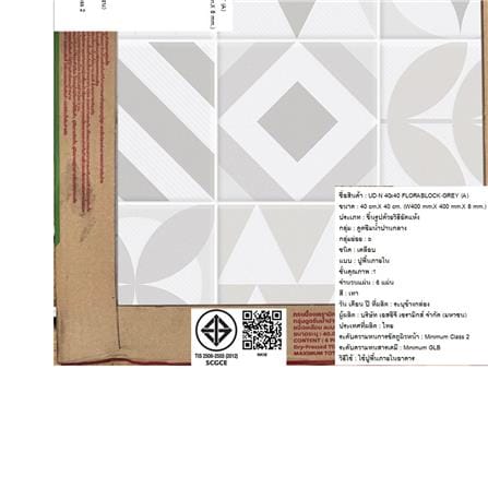 กระเบื้องพื้น 16x16 นิ้ว SOSUCO ฟลอร่าบล็อค เทา A 0.96 ตร.ม._3