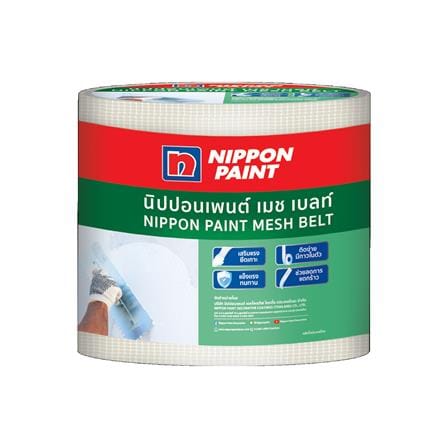 เทปตาข่ายไฟเบอร์ NIPPON PAINT 10 ซม.x 3 ม. สีใสมัว_0