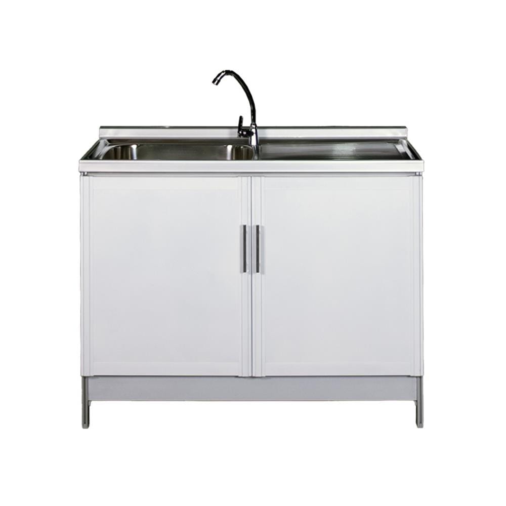ตู้ตั้งพื้นท็อปซิงค์ 3MITI INFINICE LH 100 ซม. สีขาว