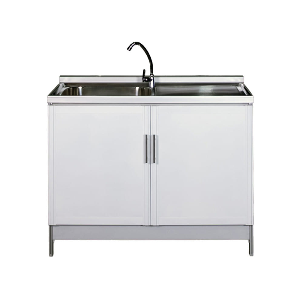 ตู้ตั้งพื้นท็อปซิงค์ 3MITI INFINICE LH 100 ซม. สีขาว