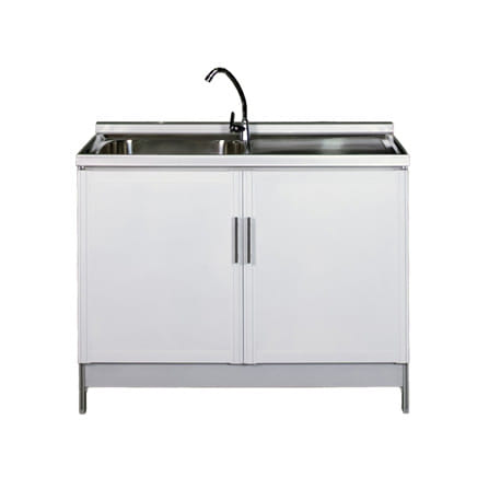 ตู้ตั้งพื้นท็อปซิงค์ 3MITI INFINICE LH 100 ซม. สีขาว_1