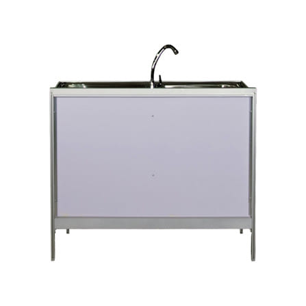 ตู้ตั้งพื้นท็อปซิงค์ 3MITI INFINICE LH 100 ซม. สีขาว_4