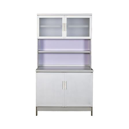 ครัวอะลูมิเนียมสำเร็จรูป ท็อปเรียบ 3MITI INFINICE FF 100 ซม. สีขาว_2