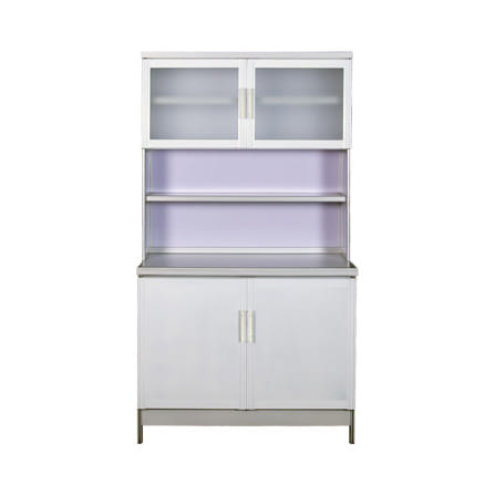 ครัวอะลูมิเนียมสำเร็จรูป ท็อปเรียบ 3MITI INFINICE FF 100 ซม. สีขาว_2