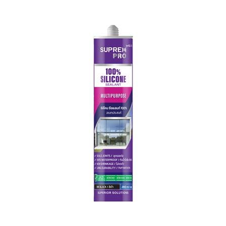 ซิลิโคนไร้กรด SUPREMPRO 280 มล. สีดำ_0