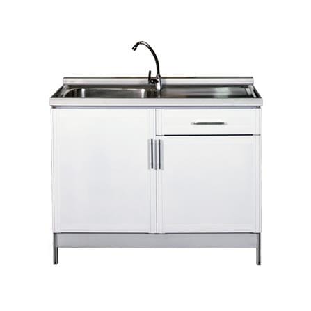 ตู้ตั้งพื้นท็อปซิงค์ 3MITI INFINICE LH+ 100 ซม. สีขาว_1