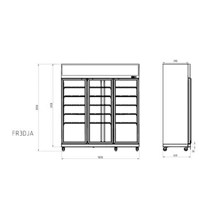 ตู้เครื่องดื่ม 3 ประตู FRESHER FR-3DJA 47.4 คิว สีขาว_4