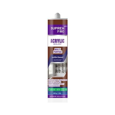 อะคริลิคซีลแลนท์ SUPREMPRO MULTI PURPOSE 450 กรัม สีน้ำตาล_0