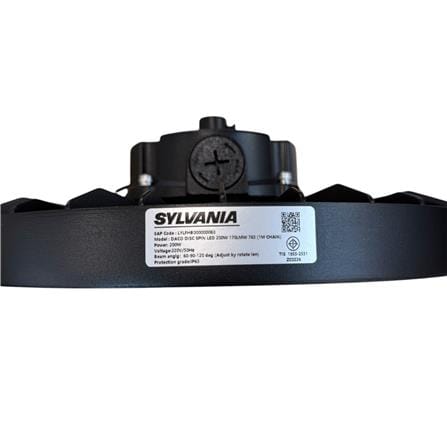 โคมไฮเบย์ LED SYLVANIA DACO DISC SPIN 200 วัตต์ DAYLIGHT สีดำ_6