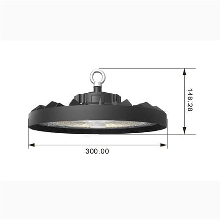 โคมไฮเบย์ LED SYLVANIA DACO DISC SPIN 200 วัตต์ DAYLIGHT สีดำ_5