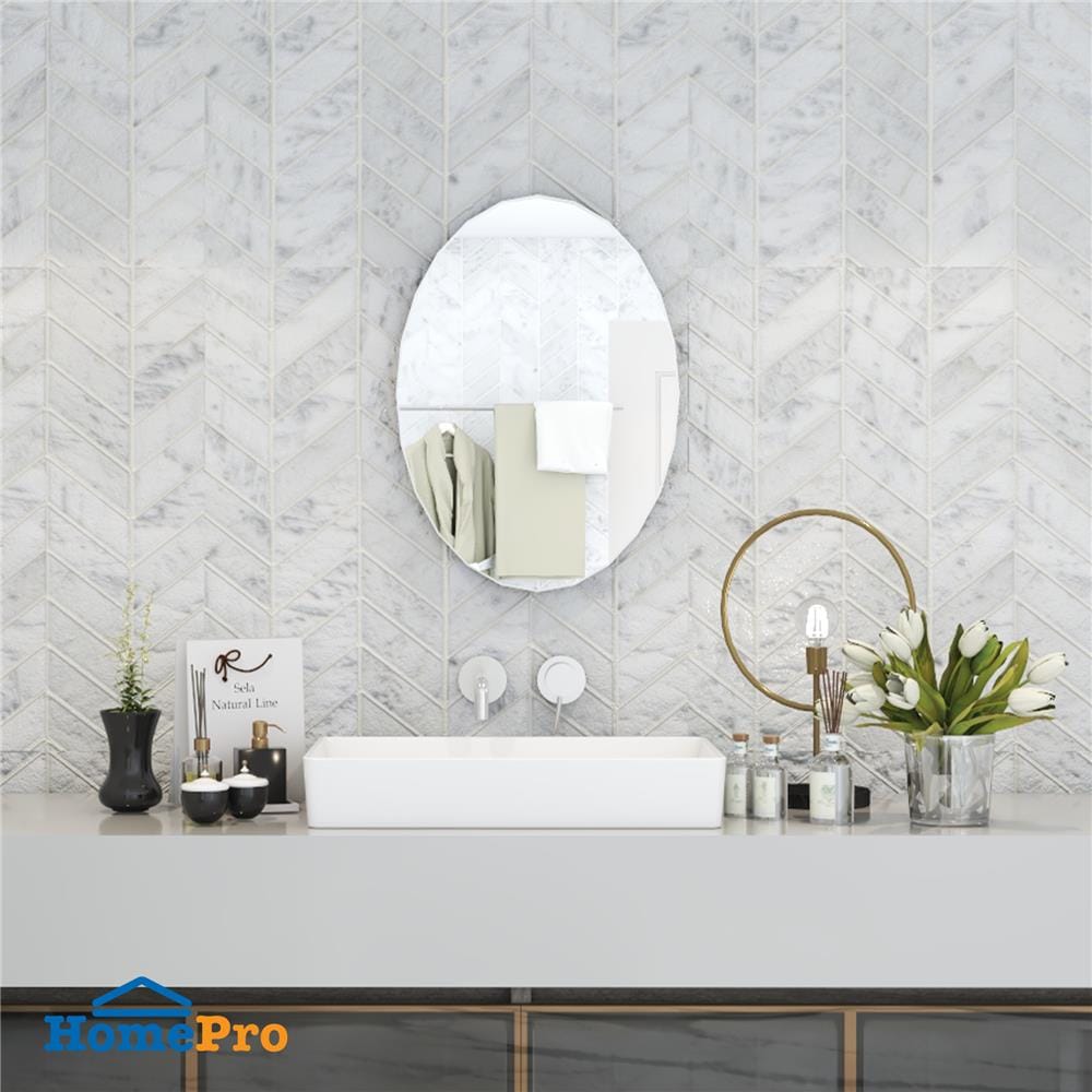 กระจกเงาเรียบ วงรี MOYA HLP006 50x70 ซม.