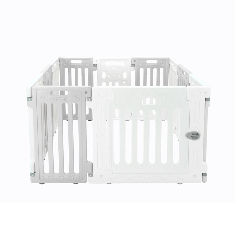 คอกสุนัข HOSTTAIL PET HOME ไซซ์ S สีเทา/ขาว
