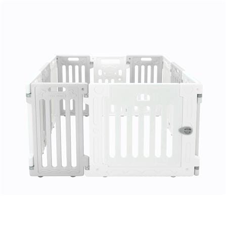 คอกสุนัข HOSTTAIL PET HOME ไซซ์ S สีเทา/ขาว_0