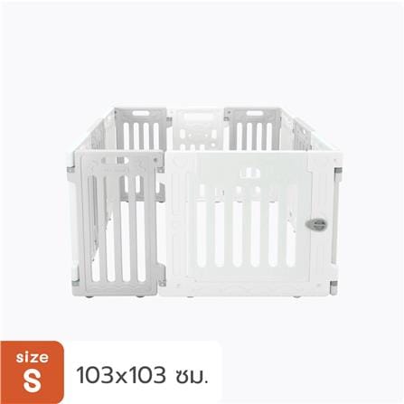 คอกสุนัข HOSTTAIL PET HOME ไซซ์ S สีเทา/ขาว_4
