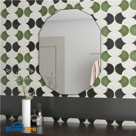 กระจกเงาแกะลาย วงรี MOYA HLD001 60x80 ซม._3